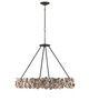 Oyster Shell Eight Light Chandelier (9672)