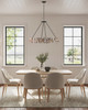 Oyster Shell Eight Light Chandelier (9672)