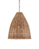 Currey and Company - 9845 - One Light Pendant - Basket - Natural/Washed Driftwood