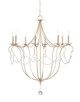 Crystal Lights Eight Light Chandelier (9891)