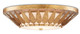 Currey and Company - 9999-0055 - LED Flush Mount - Floris - Autumn Gold/White