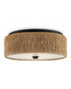 Currey and Company - 9999-0061 - LED Flush Mount - Brownell - Natural/Blacksmith/White