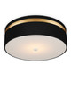 Serenity Black Flush Mount One Light Flush Mount (9999-0070)