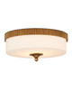 Currey and Company - 9999-0074 - One Light Flush Mount - Bryce - Gold/White