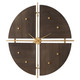 Uttermost - 06465 - Wall Clock - Walnut Elegance - Metallic Gold