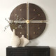 Walnut Elegance Wall Clock (06465)