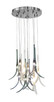 Metropolitan - N9494 - 13 Light Pan Pendant - Featherly - Brushed Nickel