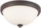Minka-Lavery - 3288-589 - Three Light Flush Mount - Shadowglen - Lathan Bronze w/Gold Highlights