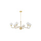 Hudson Valley - 3306-AGB - Six Light Chandelier - St. Lawrence - Aged Brass