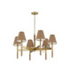 Hudson Valley - 3448-AGB - Nine Light Chandelier - Lindenwood - Aged Brass