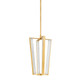 Hudson Valley - 4054-AGB - LED Pendant - Edgemere - Aged Brass