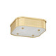 Hudson Valley - 4114-AGB - LED Flush Mount - Madison Square - Aged Brass