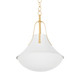 Hudson Valley - 4520-VGL/WP - One Light Pendant - Coventry - Vintage Gold Leaf