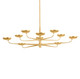 Hudson Valley - 4563-VGL - LED Chandelier - Taormina - Vintage Gold Leaf