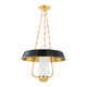 Hudson Valley - 5218-AGB/SBK - One Light Lantern - Provincetown - Aged Brass