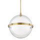 Hudson Valley - 6522-AGB - One Light Pendant - Northport - Aged Brass