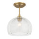 Minka-Lavery - 2725-732 - One Light Convertible Semi Flush/Pendant - Glint - Legacy Brass