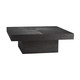 Arteriors - 5568 - Cocktail Table - Campbell - Sandblasted Soft Black Waxed