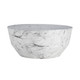 Arteriors - 5639 - Cocktail Table - Godwin - White Faux Marble