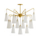 Arteriors - 89472 - 18 Light Chandelier - Mika - Opal Swirl