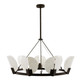 Arteriors - 89661 - Nine Light Chandelier - Sierra - English Bronze