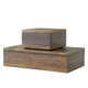 Arteriors - ARI03 - Boxes Set of 2 - Turneyes - Dark Walnut