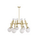 Arteriors - DMC05 - Eight Light Chandelier - Verona - Antique Brass