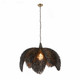 Arteriors - DMS17 - One Light Pendant - Ezra - Black Wash/Antique Brass