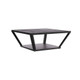 Arteriors - FCS04 - Cocktail Table - Welbourne - Ebony Grasscloth/Ebony Walnut