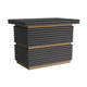 Arteriors - FII02 - Side Table - Tobar - Ebony Oak/Antique Brass