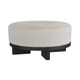 Arteriors - FOI10 - Ottoman - Aurora - White Hair on Hide