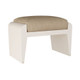 Arteriors - FOS02 - Ottoman - Alanna - Sand Vegan Leather