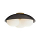 Glaze Three Light Flush Mount (GADFC02)