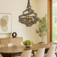 Flow Six Light Pendant (240P06LMBFG)