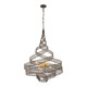 Varaluz - 240P06MBFG - Six Light Pendant - Flow - Matte Black/French Gold