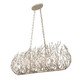 Bask Six Light Linear Pendant (271N06GD)