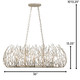 Bask Six Light Linear Pendant (271N06GD)