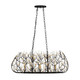 Varaluz - 271N06MBFG - Six Light Linear Pendant - Bask - Matte Black/French Gold
