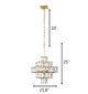 Cubic Six Light Chandelier (329C06CG)