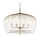 Varaluz - 343N06HG - Six Light Pendant - Voliere - Havana Gold