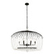 Varaluz - 343N06MB - Six Light Pendant - Voliere - Matte Black