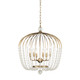 Varaluz - 343P06HG - Six Light Pendant - Voliere - Havana Gold