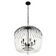 Varaluz - 343P06MB - Six Light Pendant - Voliere - Matte Black