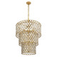 Varaluz - 345C13FGMB - 13 Light Chandelier - Windsor - French Gold/Matte Black