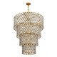 Varaluz - 345C21FGMB - 21 Light Chandelier - Windsor - French Gold/Matte Black