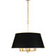 Coco Six Light Pendant (364P06MBFG)