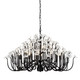 Varaluz - 378C15MB - 15 Light Chandelier - Wildflower - Matte Black