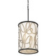 Varaluz - 381F06MBAR - Six Light Foyer Pendant - Scribble - Matte Black/Artifact