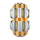 Varaluz - 382W02AGGD - Two Light Wall Sconce - Swoon - Antique Gold/Gold Dust