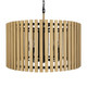 Varaluz - 387P08MBH - Eight Light Pendant - Suratto - Matte Black/Honey Blonde